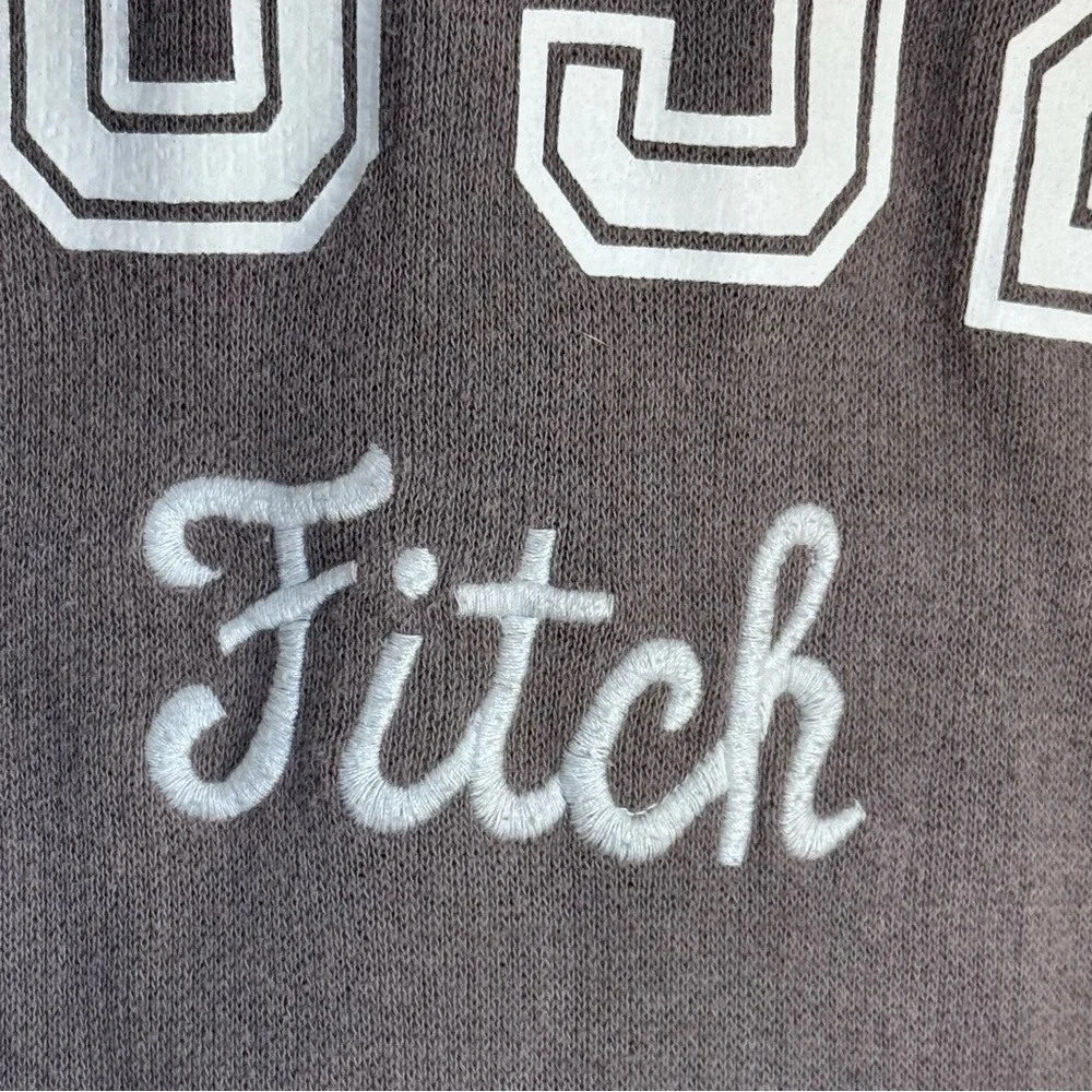 Abercrombie & Fitch Taupe Brown 100% Cotton Hooded Sweatshirt Women’s Size M
